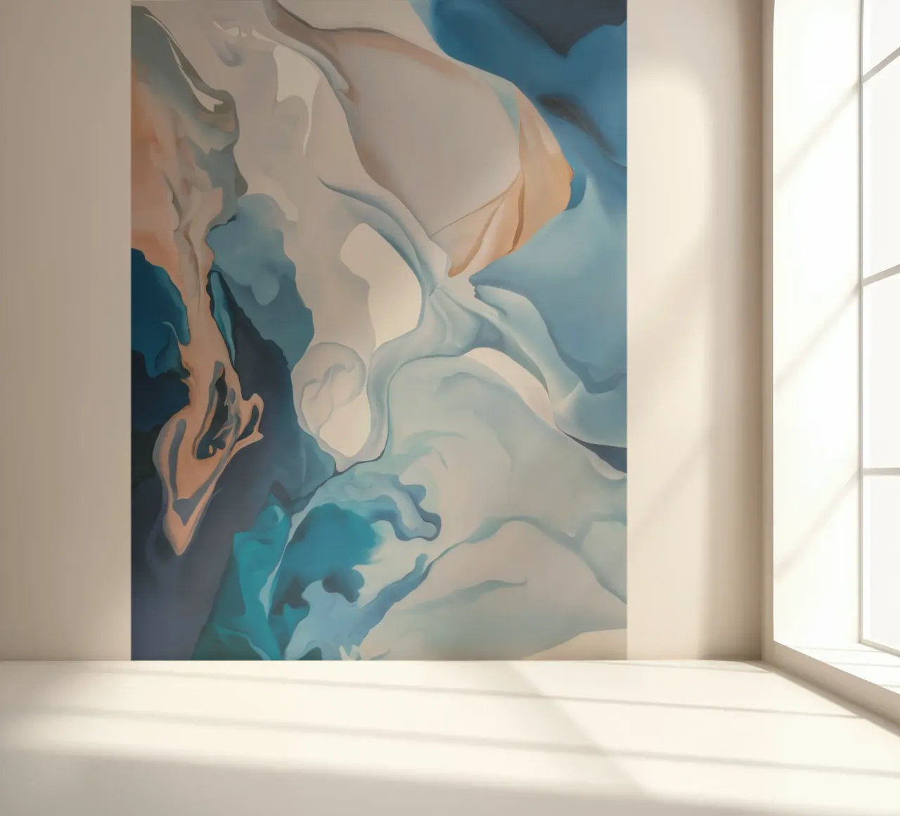 Aqua Silk Whirl photo wallpaper by Monarch Arc