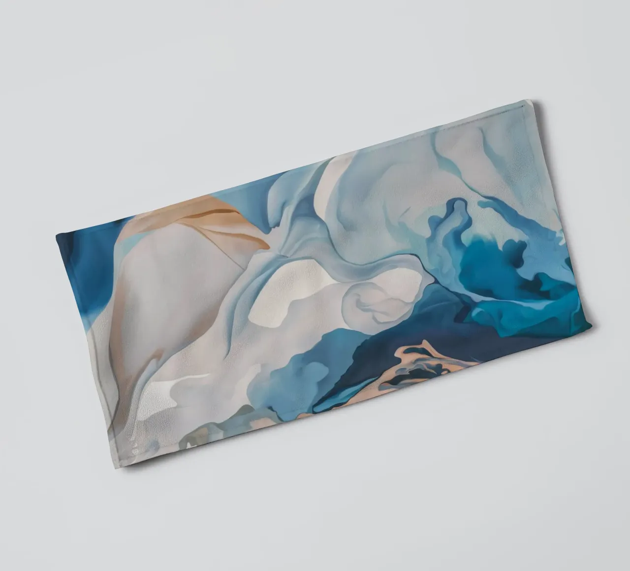 Aqua zijde werveling badhanddoek van Monarch Arc