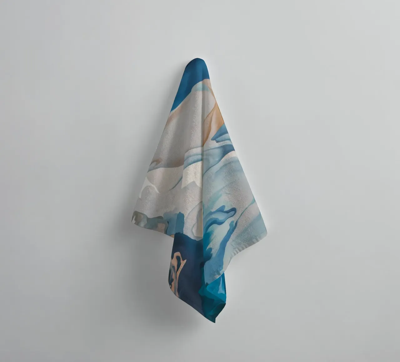 Aqua zijde werveling badhanddoek van Monarch Arc