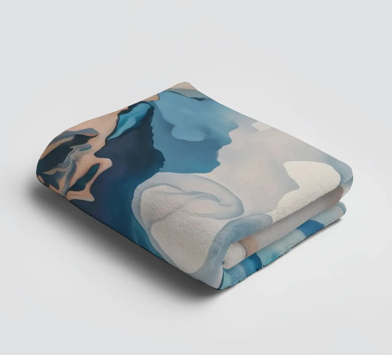 Aqua zijde werveling badhanddoek van Monarch Arc