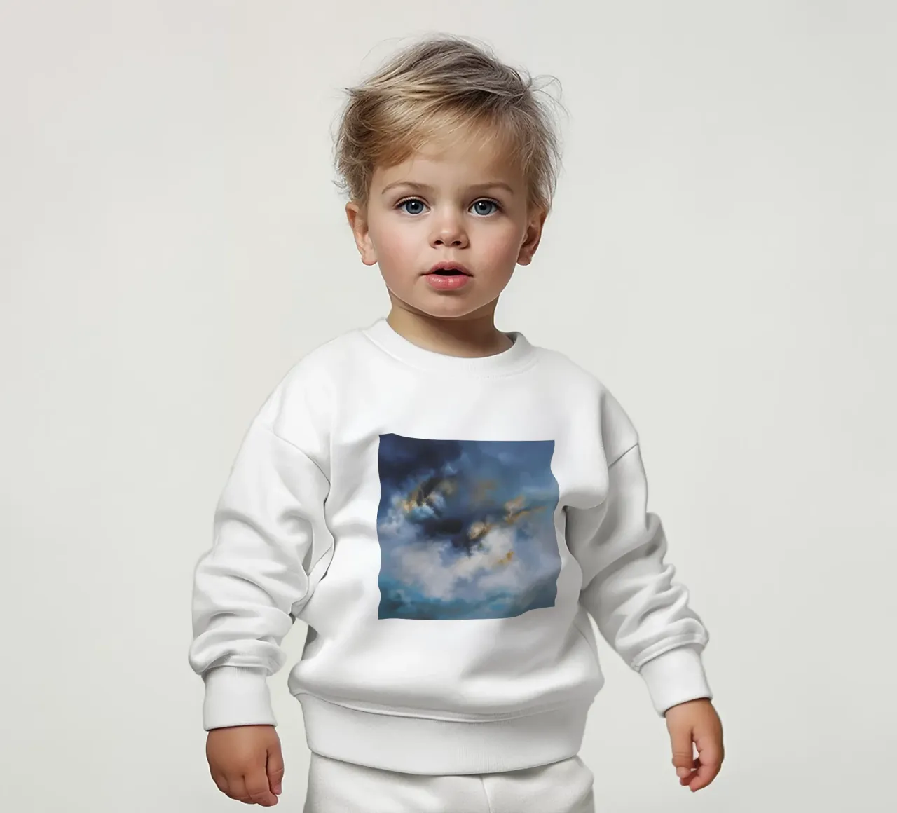 Brillo de nube de tormenta sudadera de bebé de Monarch Arc
