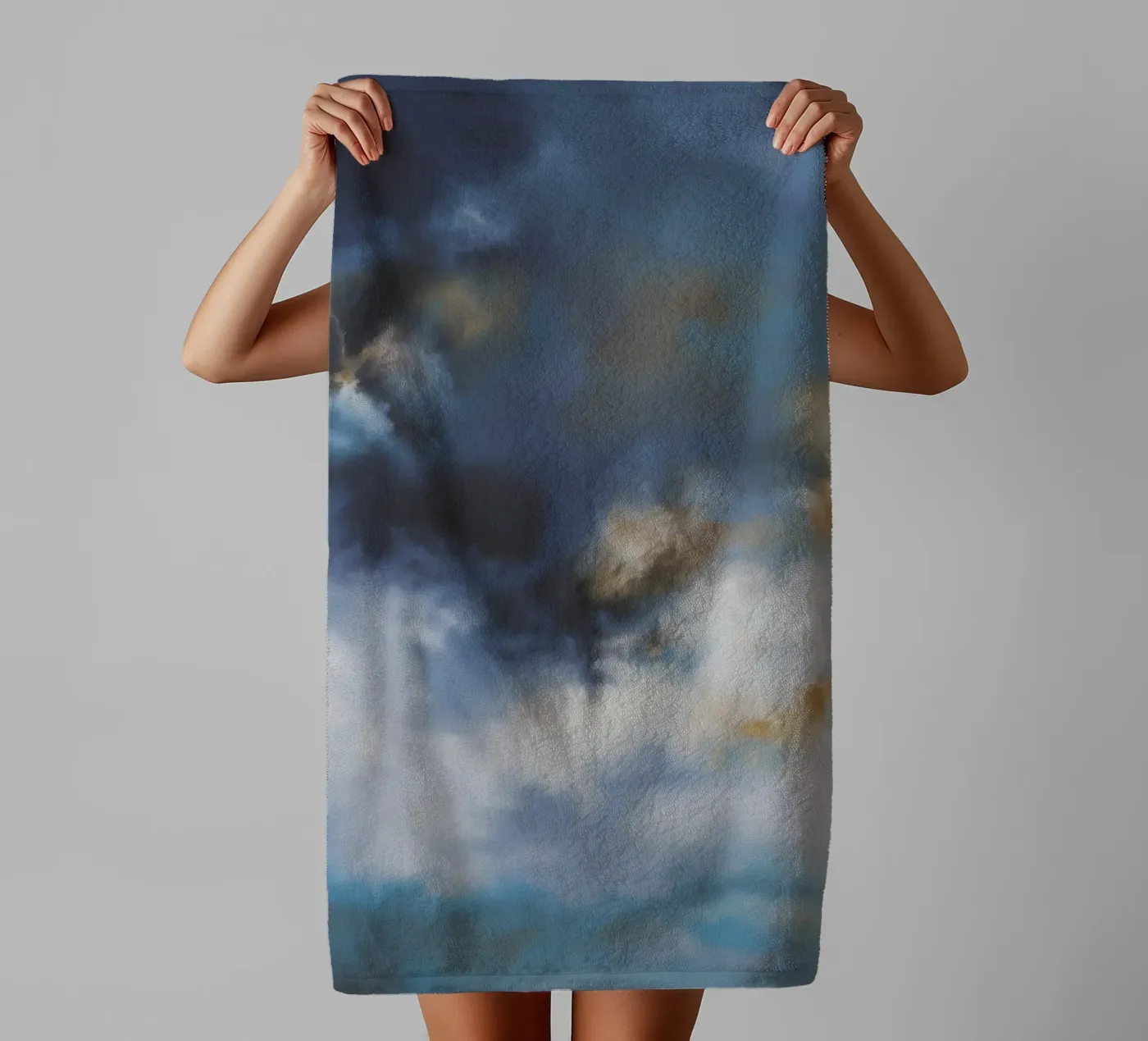 Storm Cloud Luster towel by Monarch Arc