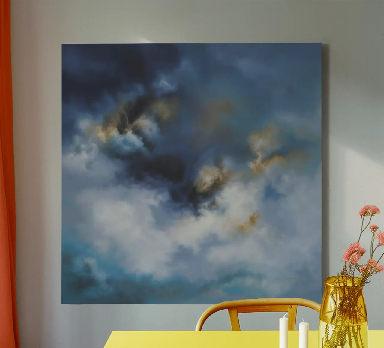 Lucentezza della nuvola di tempesta tela con Cornice a cassetta da Monarch Arc