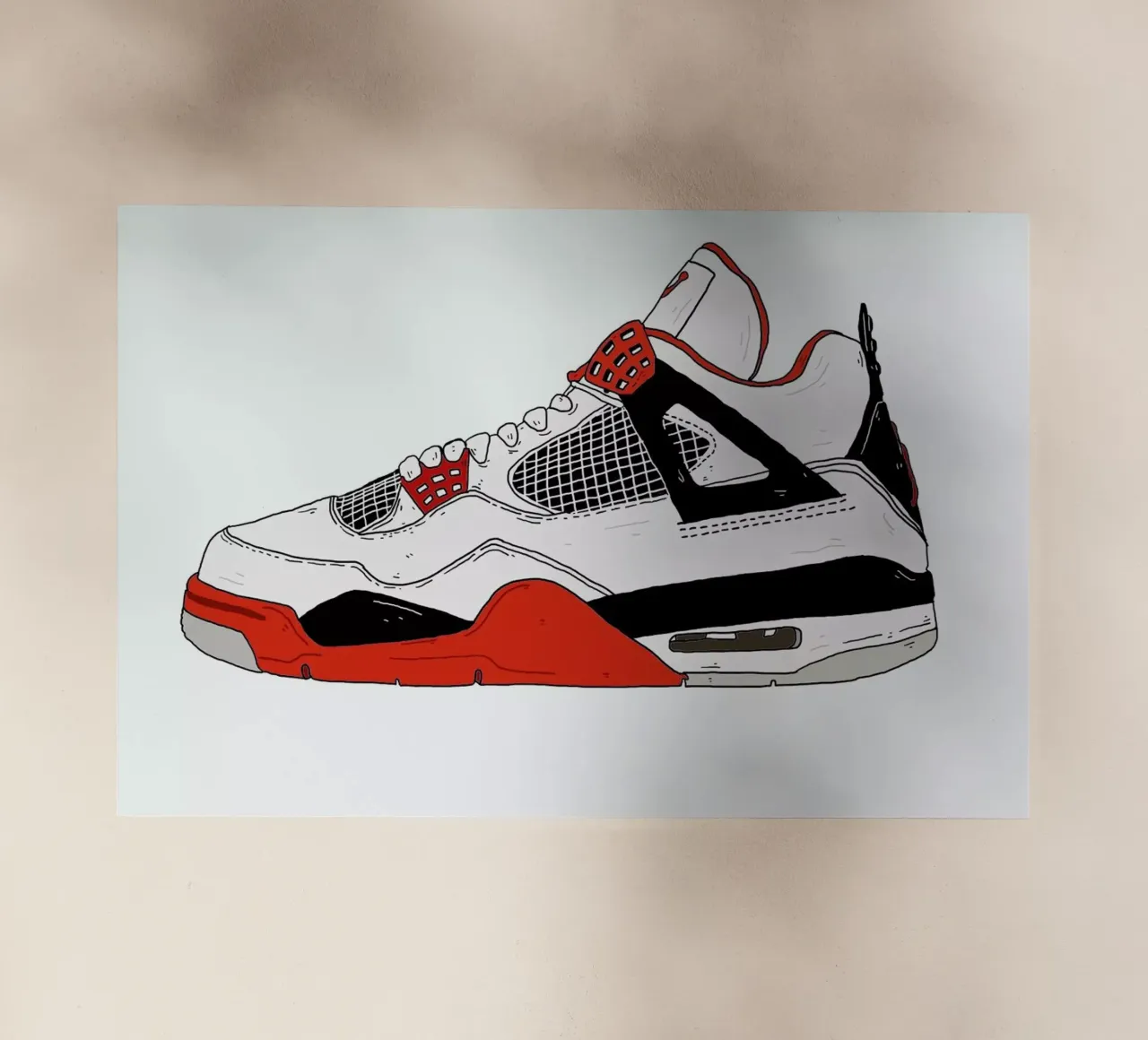 Jordan 4 pellicola backlit da Nick Cocozza