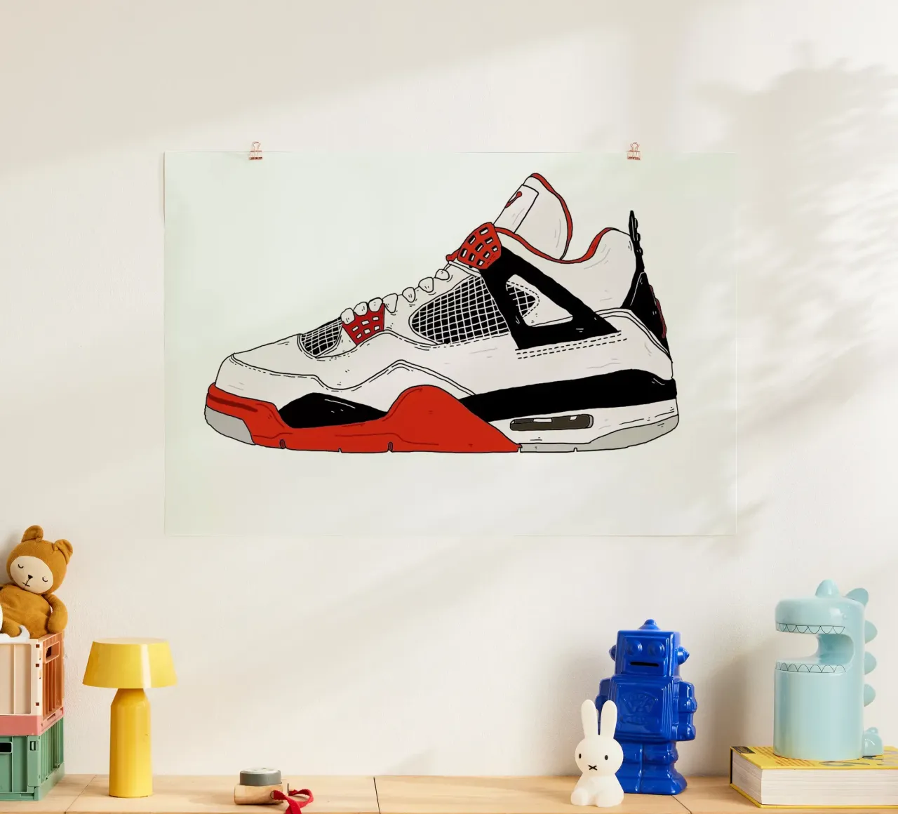 Jordan 4 Poster von Nick Cocozza