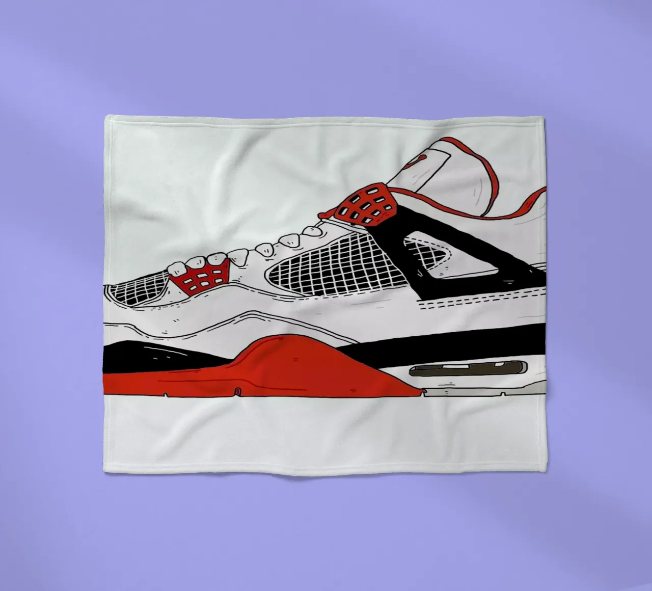 Jordan 4 coperta in pile da Nick Cocozza