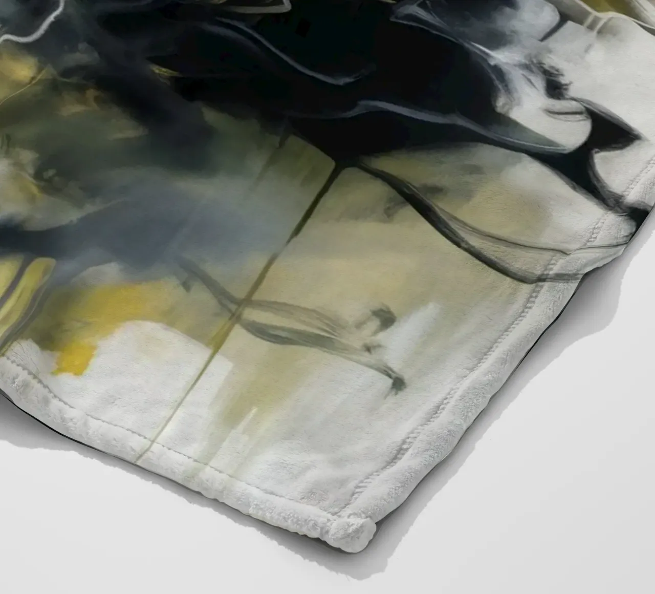 Ashen Burst Pulse fleece blanket by Monarch Arc