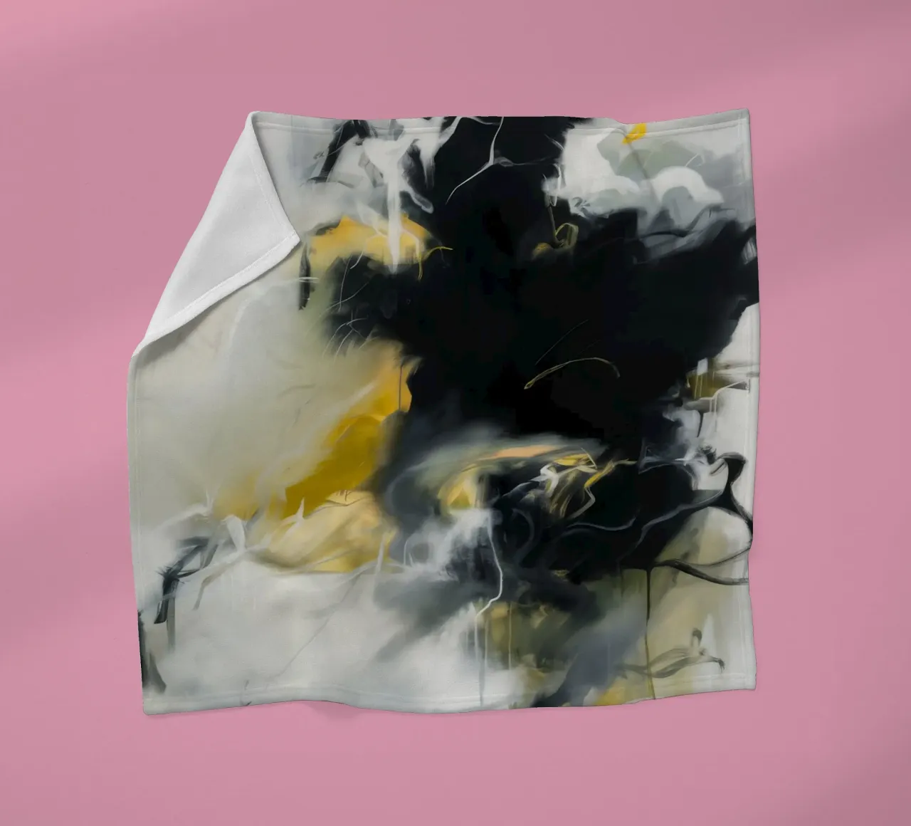 Ashen Burst Pulse fleece blanket by Monarch Arc
