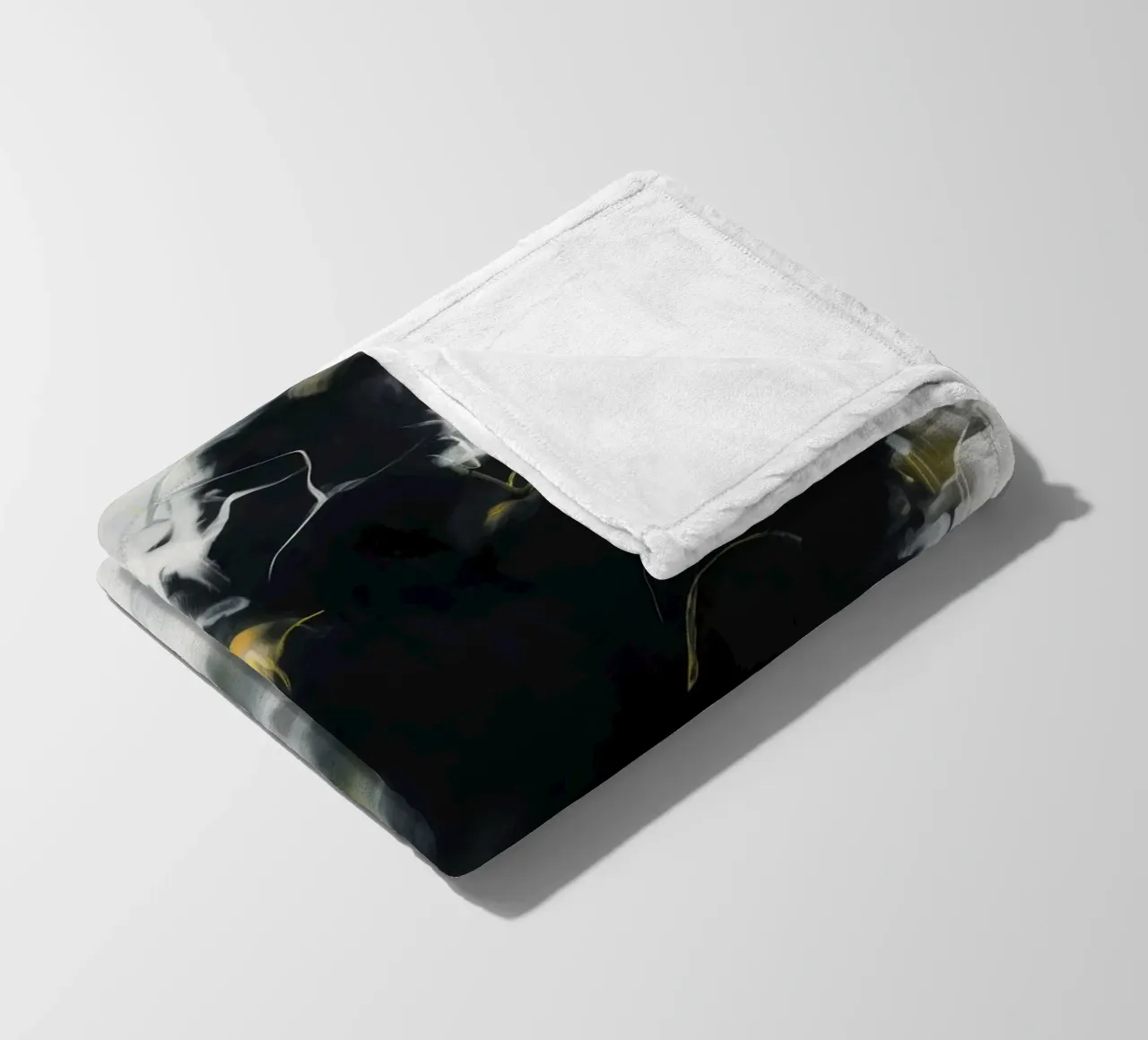 Ashen Burst Pulse fleece blanket by Monarch Arc