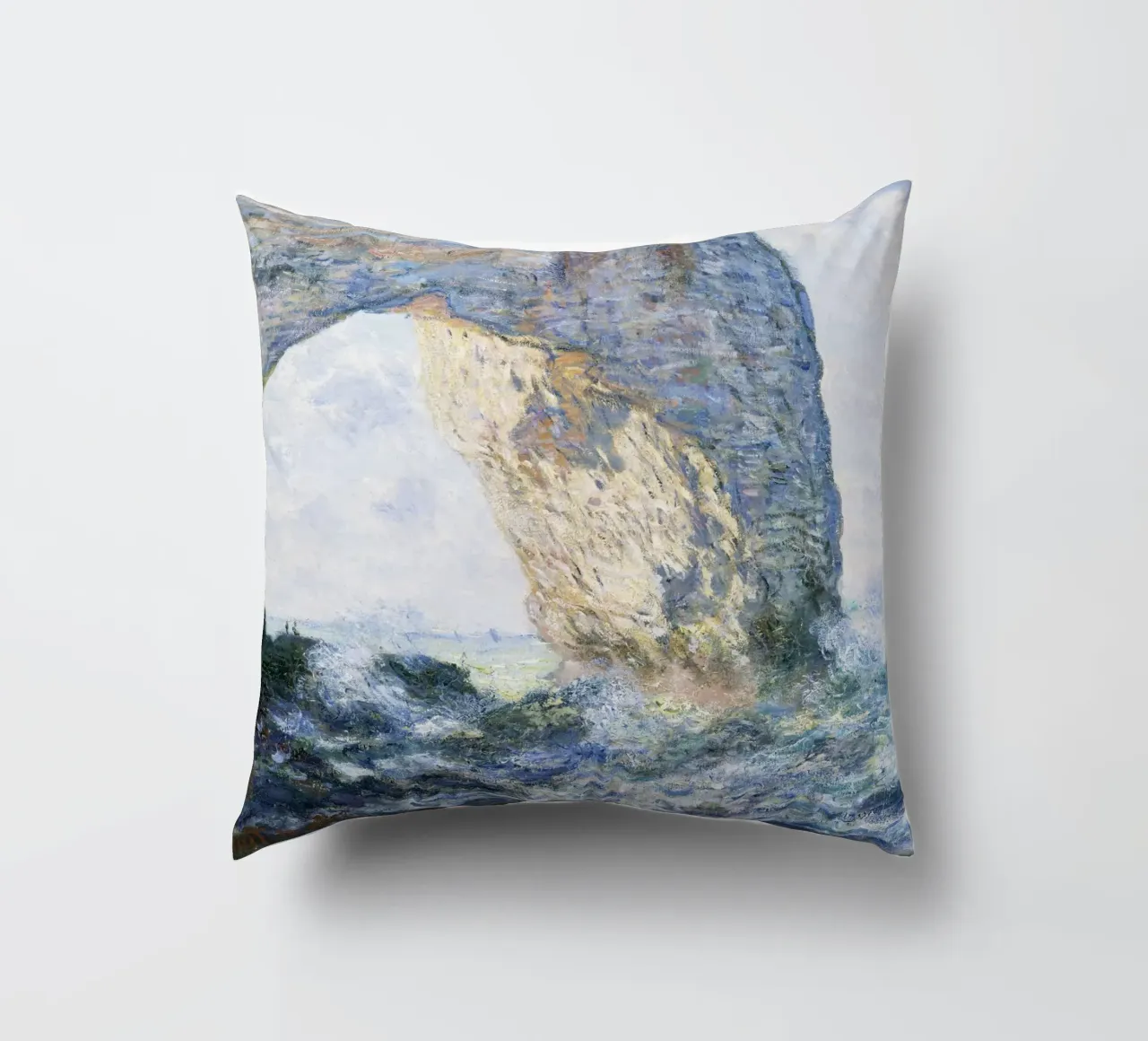Claude Monet - La Manneporte (Étretat), 1883 - Premium Art cuscino da Monet Art Prints