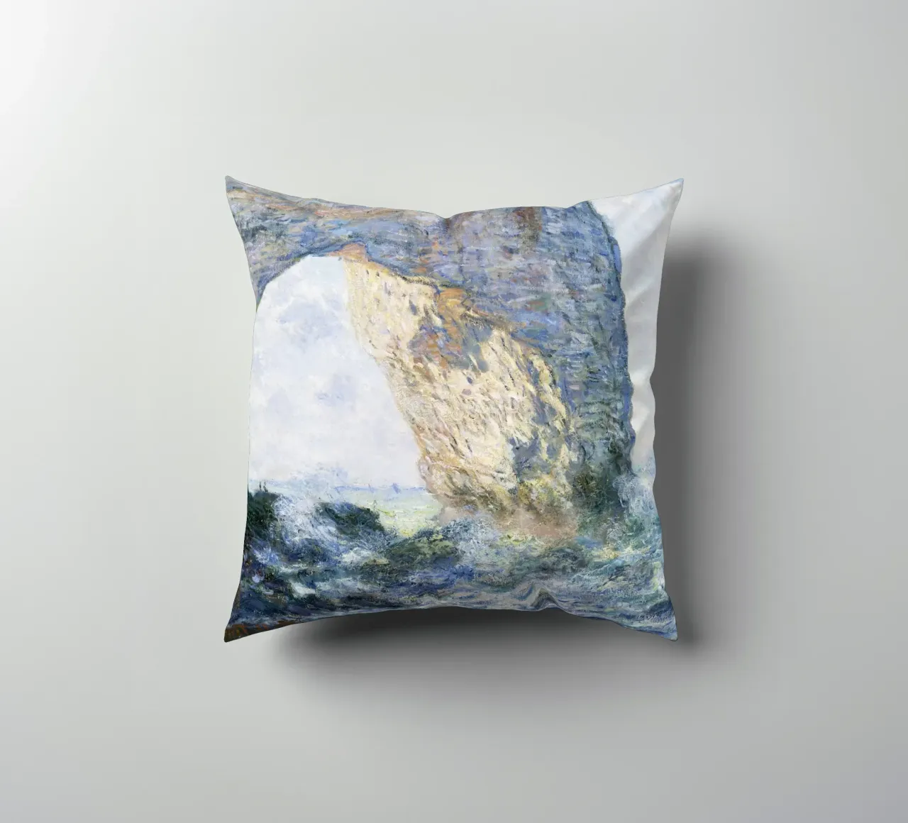 Claude Monet - La Manneporte (Étretat), 1883 - Premium Art cuscino da Monet Art Prints
