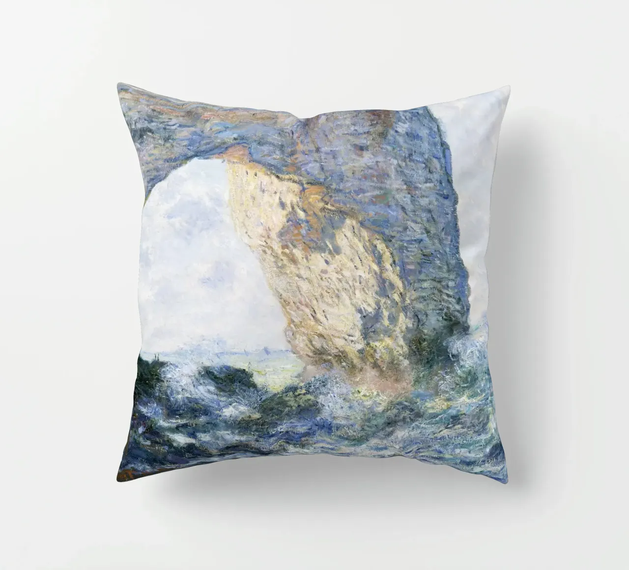 Claude Monet - La Manneporte (Étretat), 1883 - Premium Art cuscino da Monet Art Prints