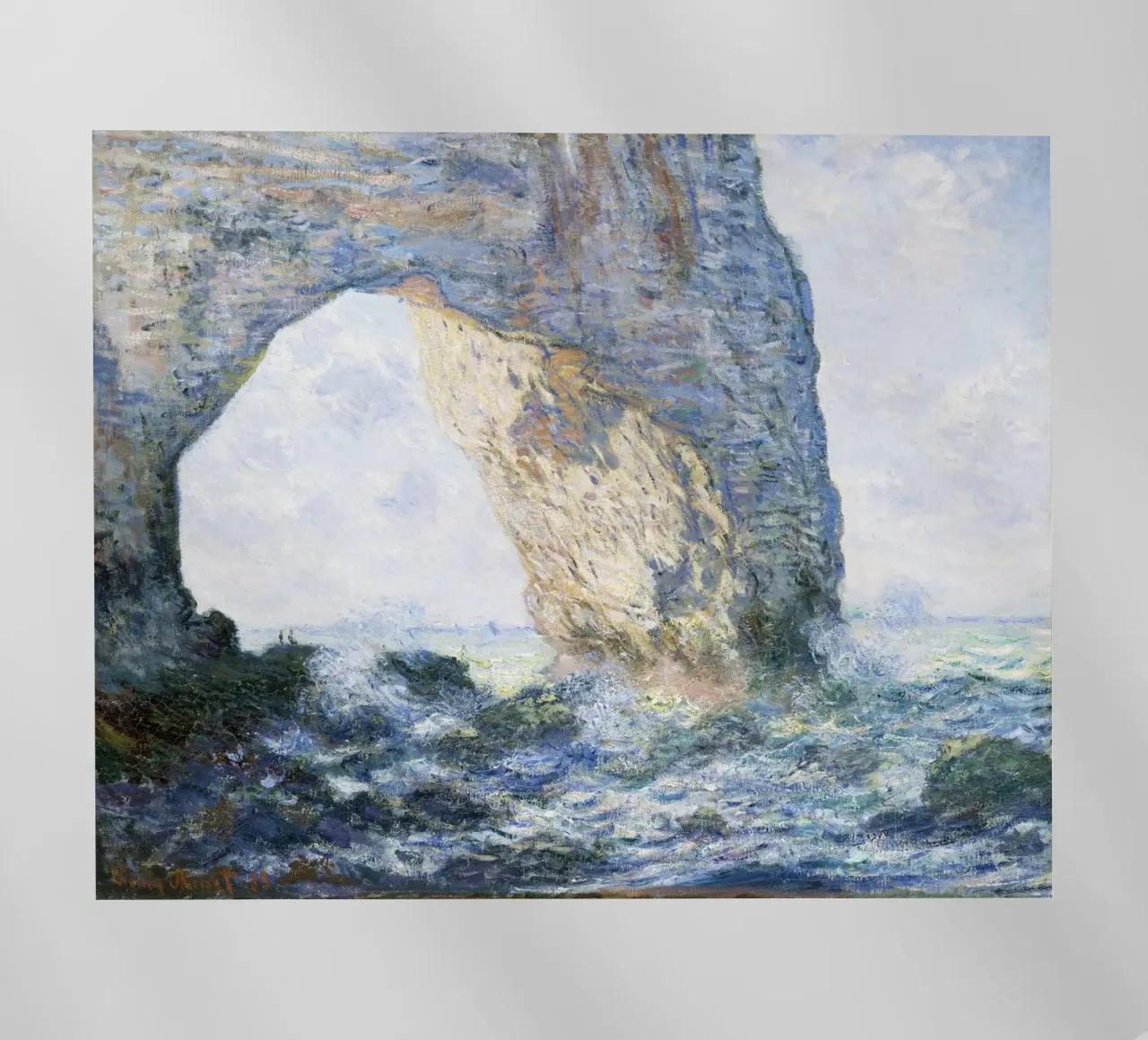 Claude Monet - La Manneporte (Étretat), 1883 - Premium Art pellicola backlit da Monet Art Prints