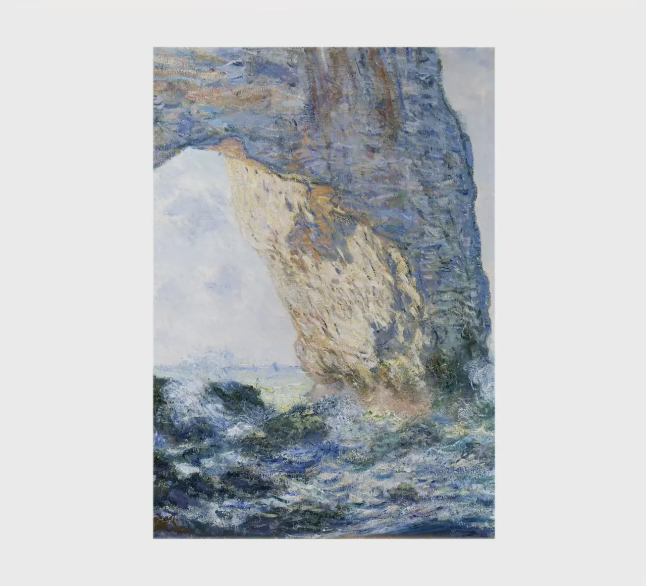 Claude Monet - Die Manneporte (Étretat), 1883 - Premium Art Notizbuch von Monet Art Prints
