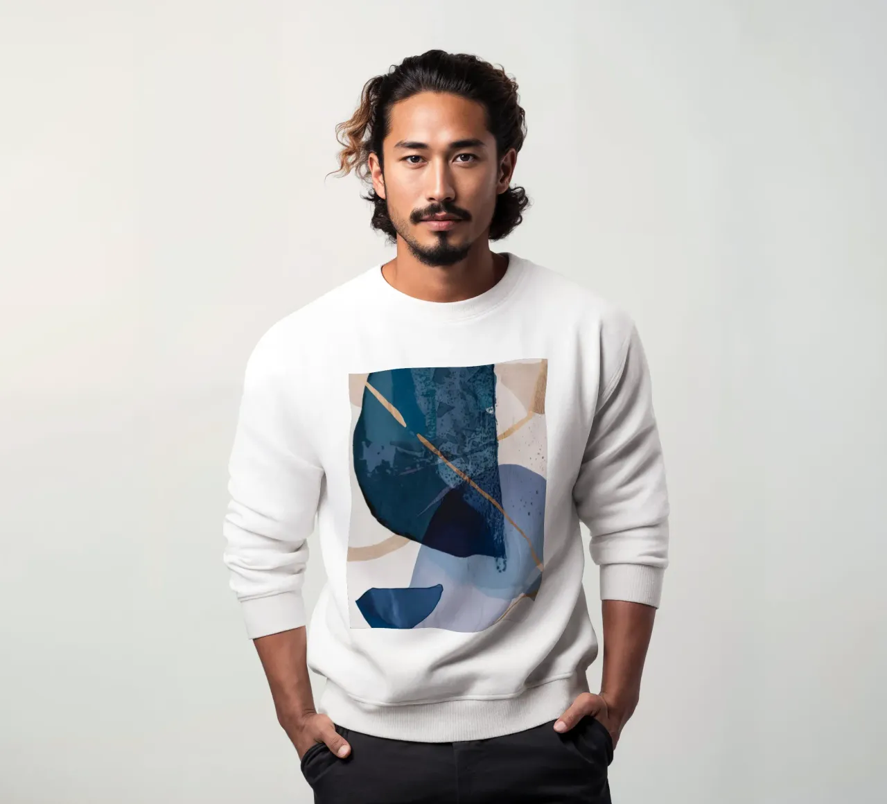 Gedämpfte Form Fragment Sweatshirt von Monarch Arc