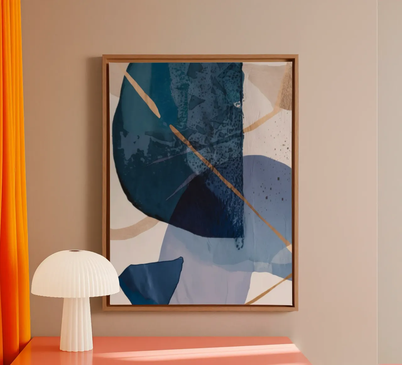 Gedempte vorm Fragment canvas van Monarch Arc