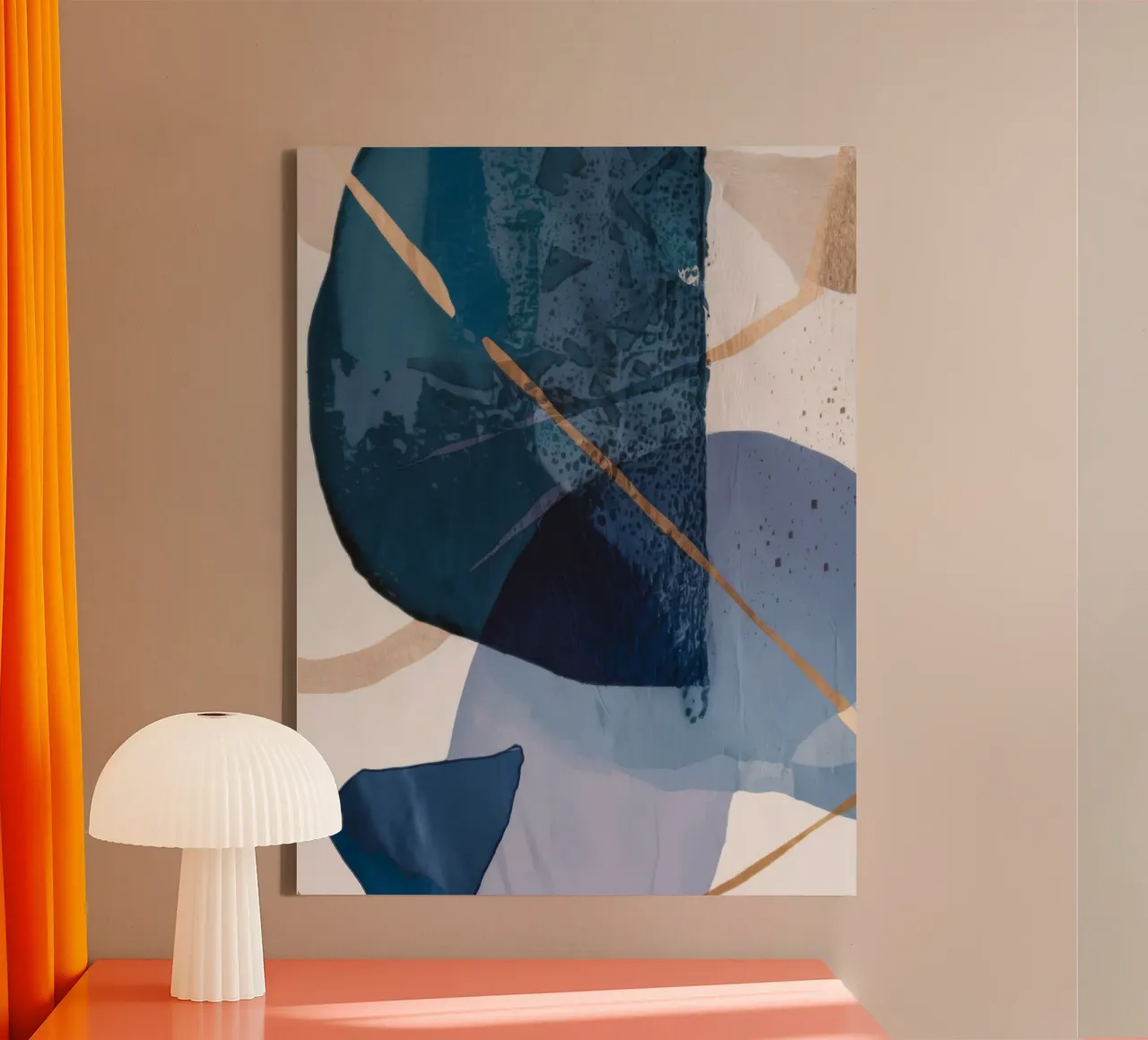 Gedempte vorm Fragment canvas van Monarch Arc