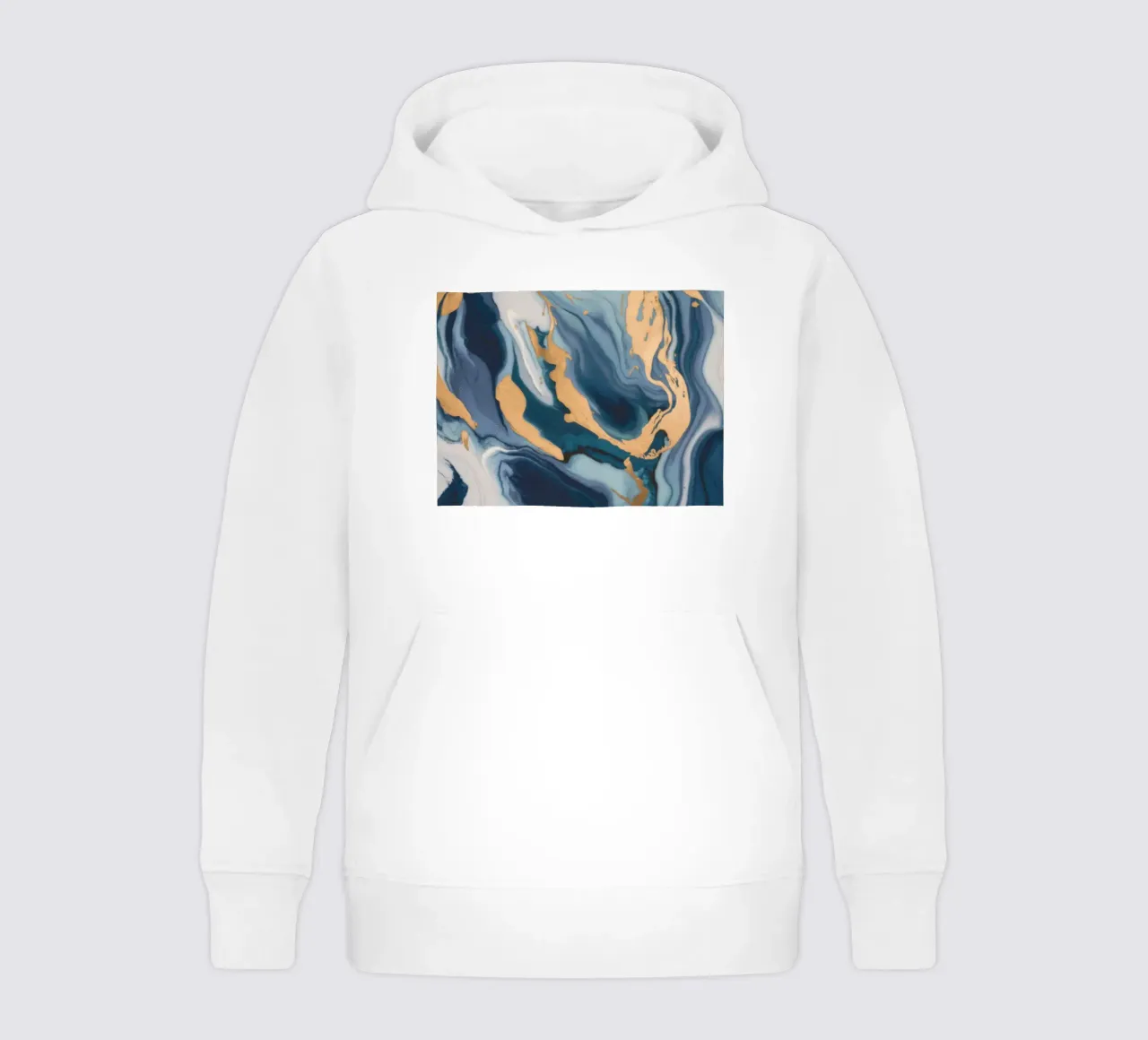Blue Marble Rush kids hoodie by Monarch Arc
