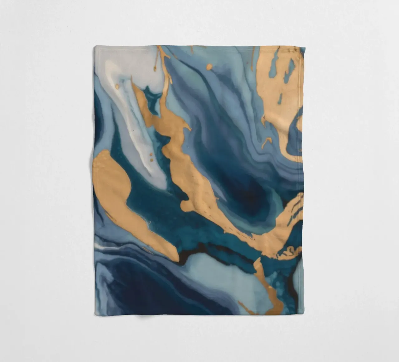Blue Marble Rush fleece blanket by Monarch Arc