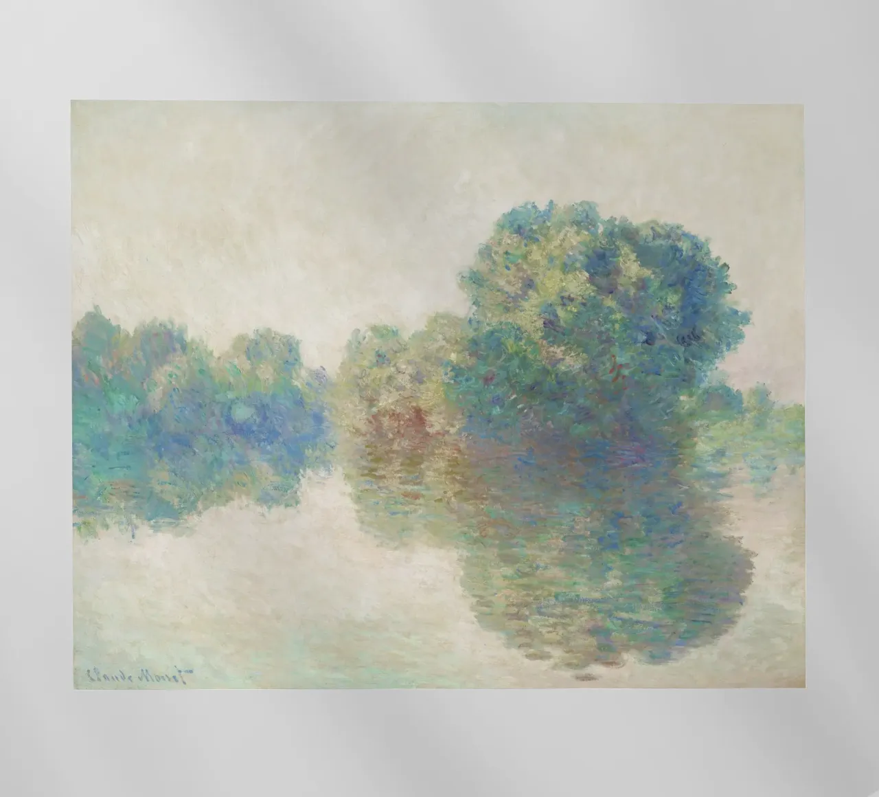 Claude Monet - La Senna a Giverny (1897) pellicola backlit da Monet Art Prints