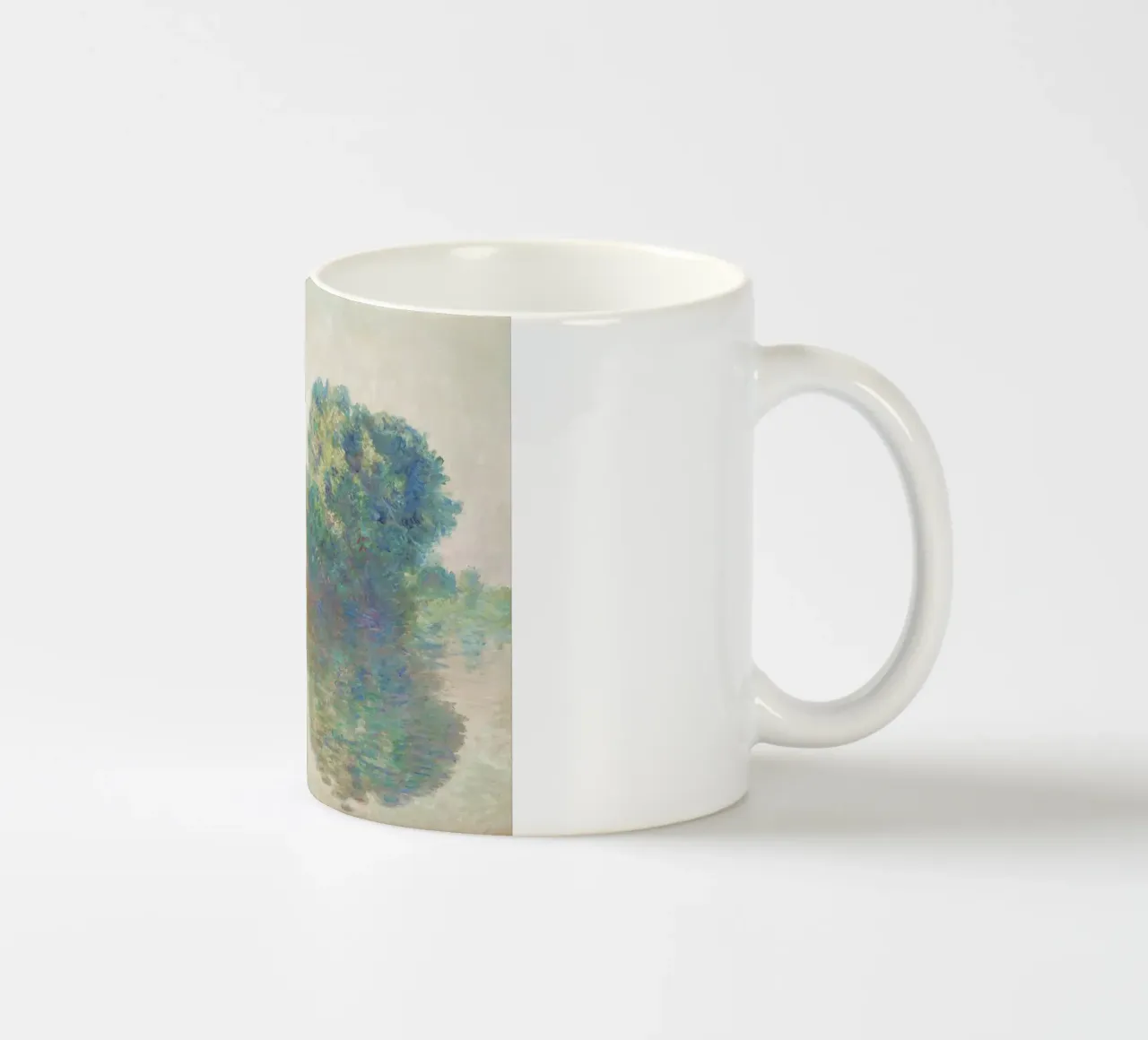 Claude Monet - La Senna a Giverny (1897) tazza in ceramica da Monet Art Prints