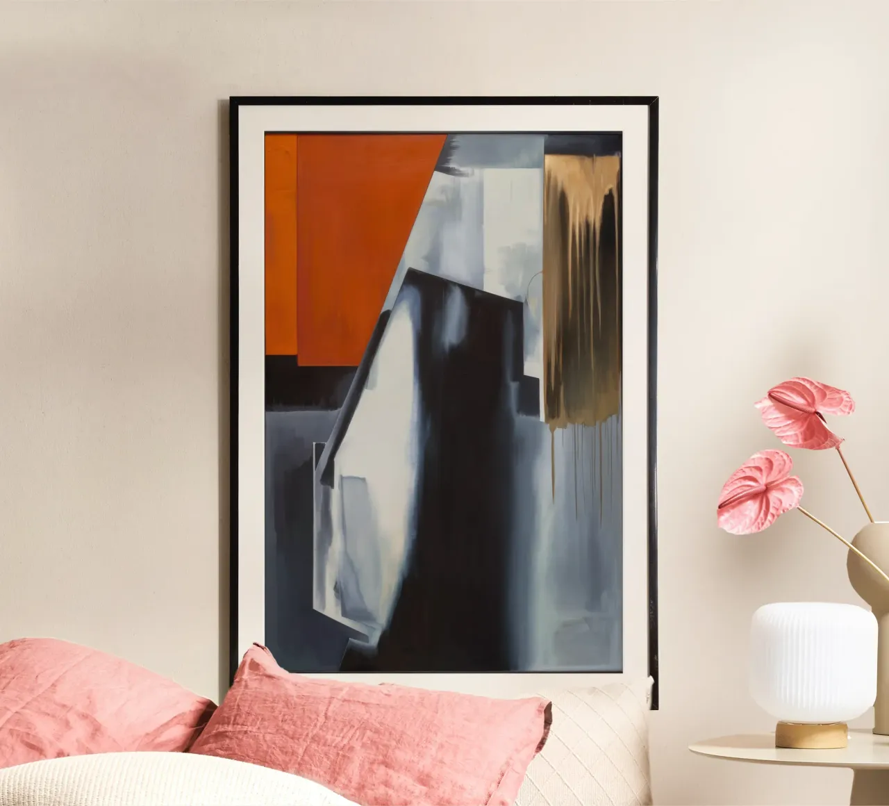 Calore da frattura urbana poster con telaio in legno da Monarch Arc