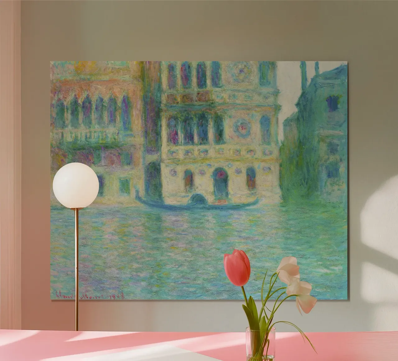 Venezia, Palazzo Dario (1908) di Claude Monet. poster con telaio in plastica da Monet Art Prints