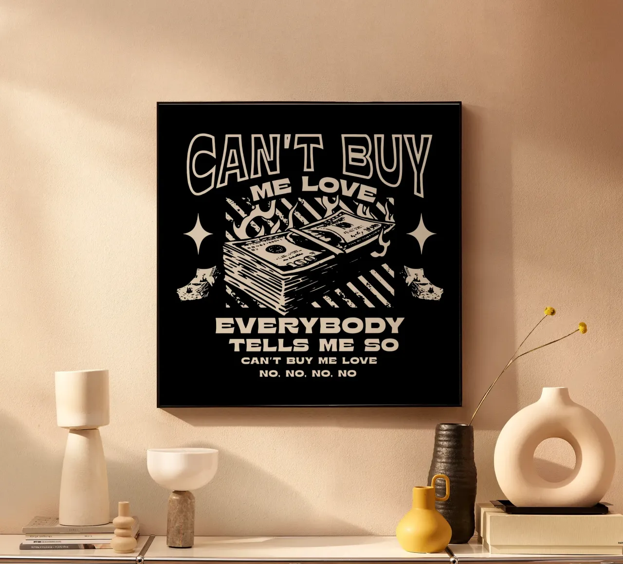 L'amore non si compra plexiglass da Gunawan Rb