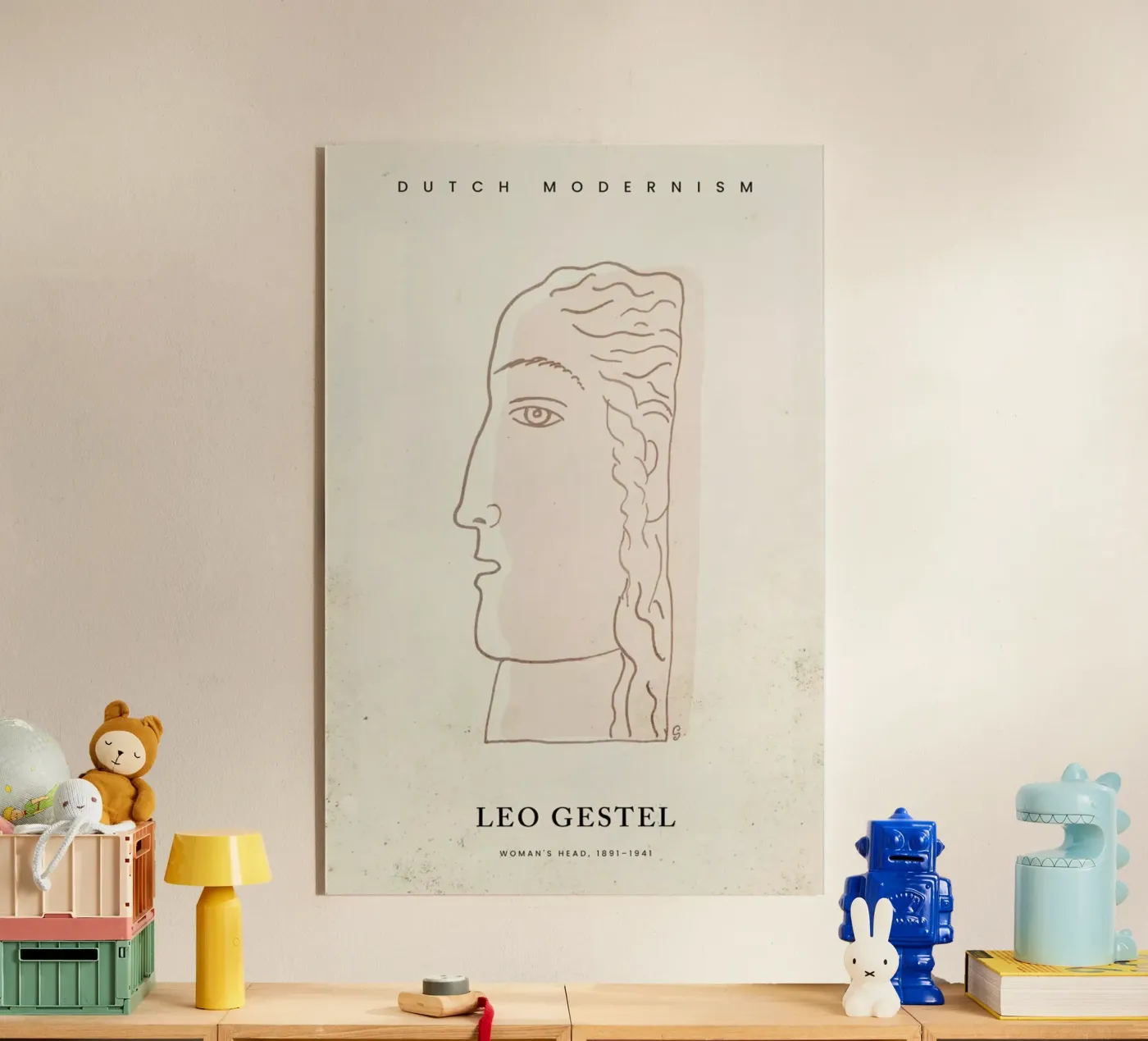 Gestel - Woman's Head acrylic glass by Vintage by JUNIQE