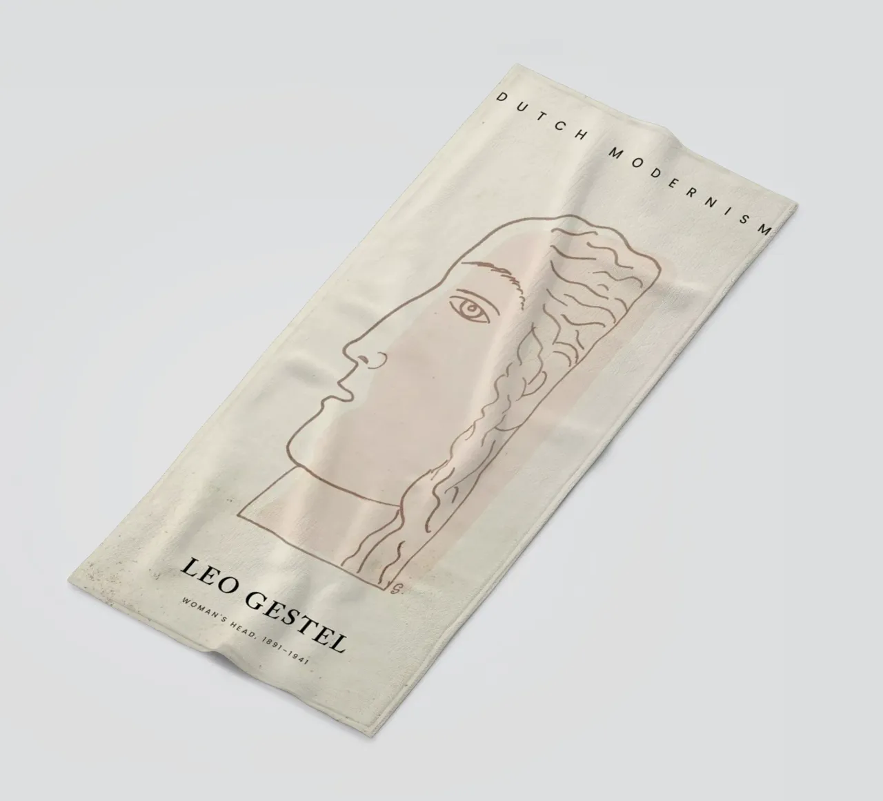 Gestel - Woman's Head telo mare da Vintage by JUNIQE