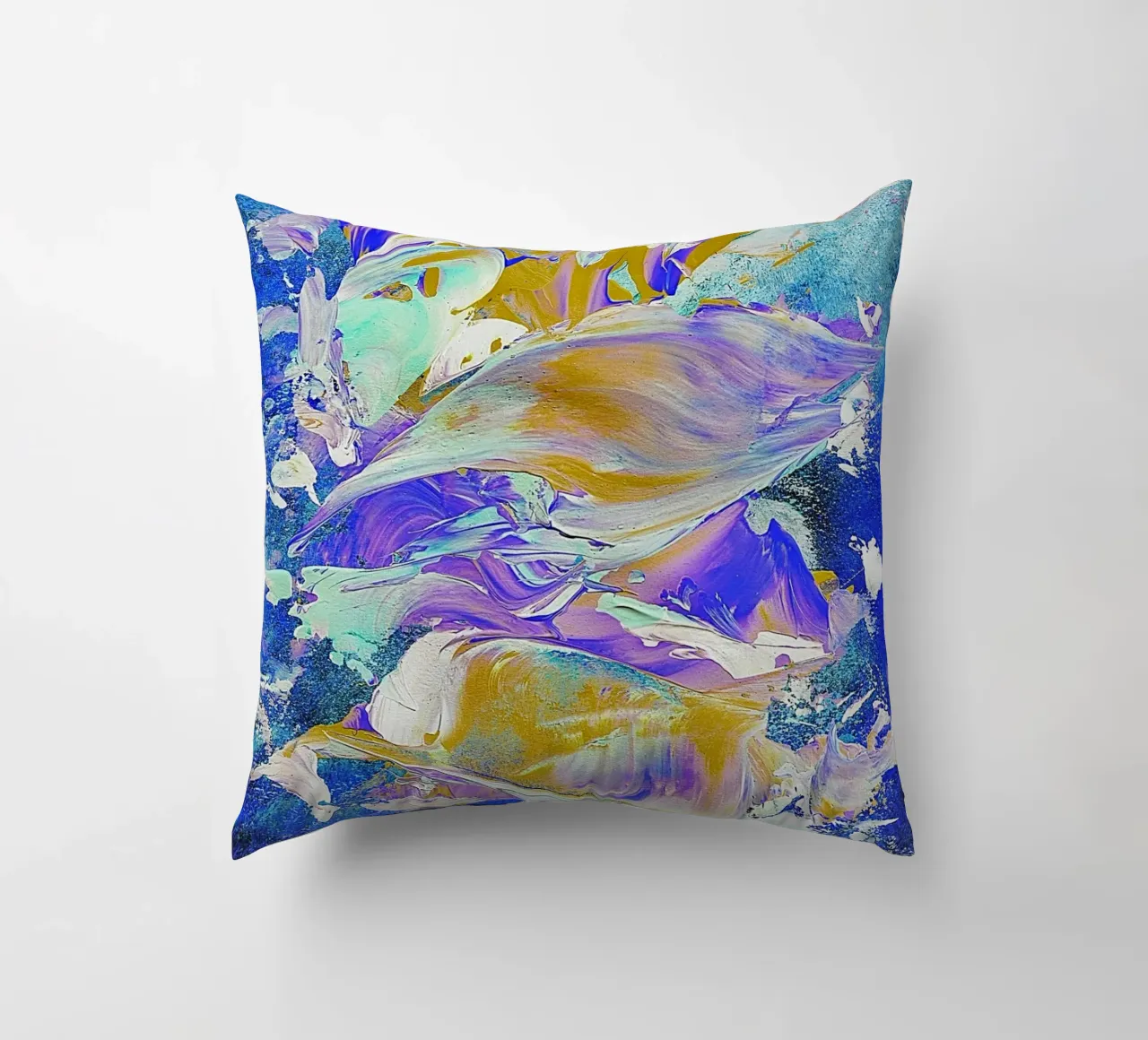 IDEAL GIFT 24 invers decorative cushion by Thierry Vobmann Abstract painting