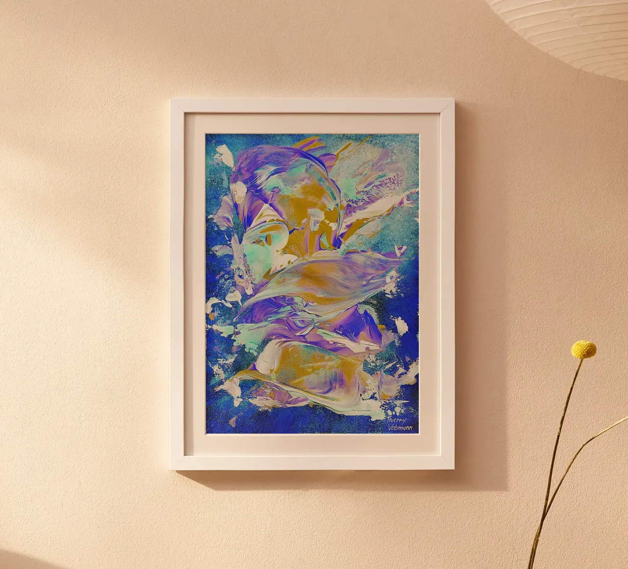 IDEAL GIFT 24 invers Hahnemühle von Thierry Vobmann Abstract painting