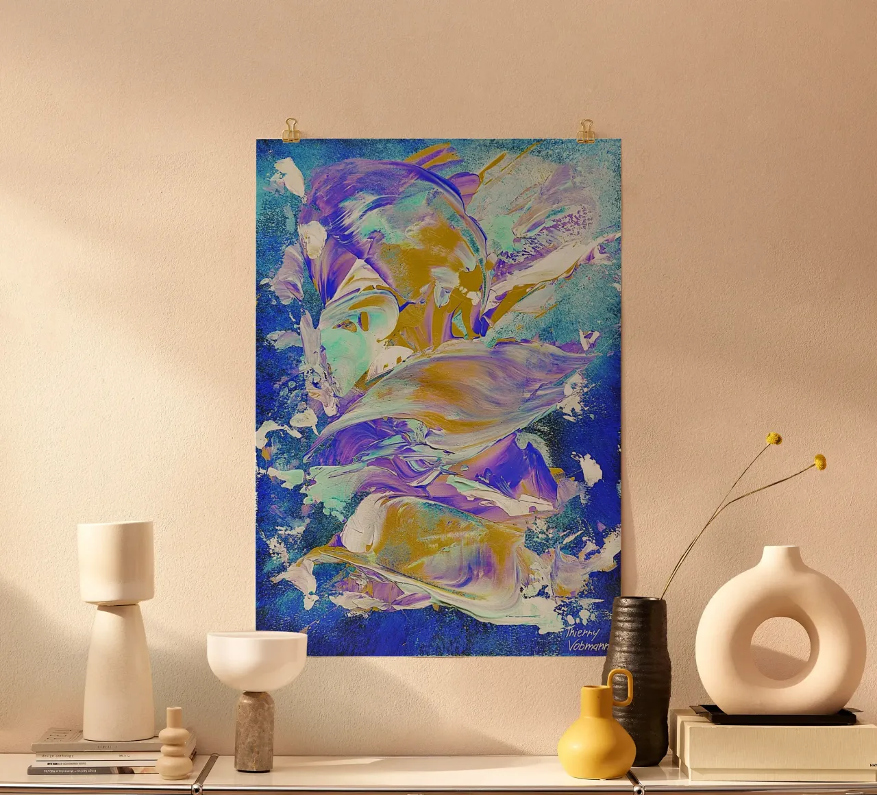 IDEAL GIFT 24 invers Hahnemühle von Thierry Vobmann Abstract painting