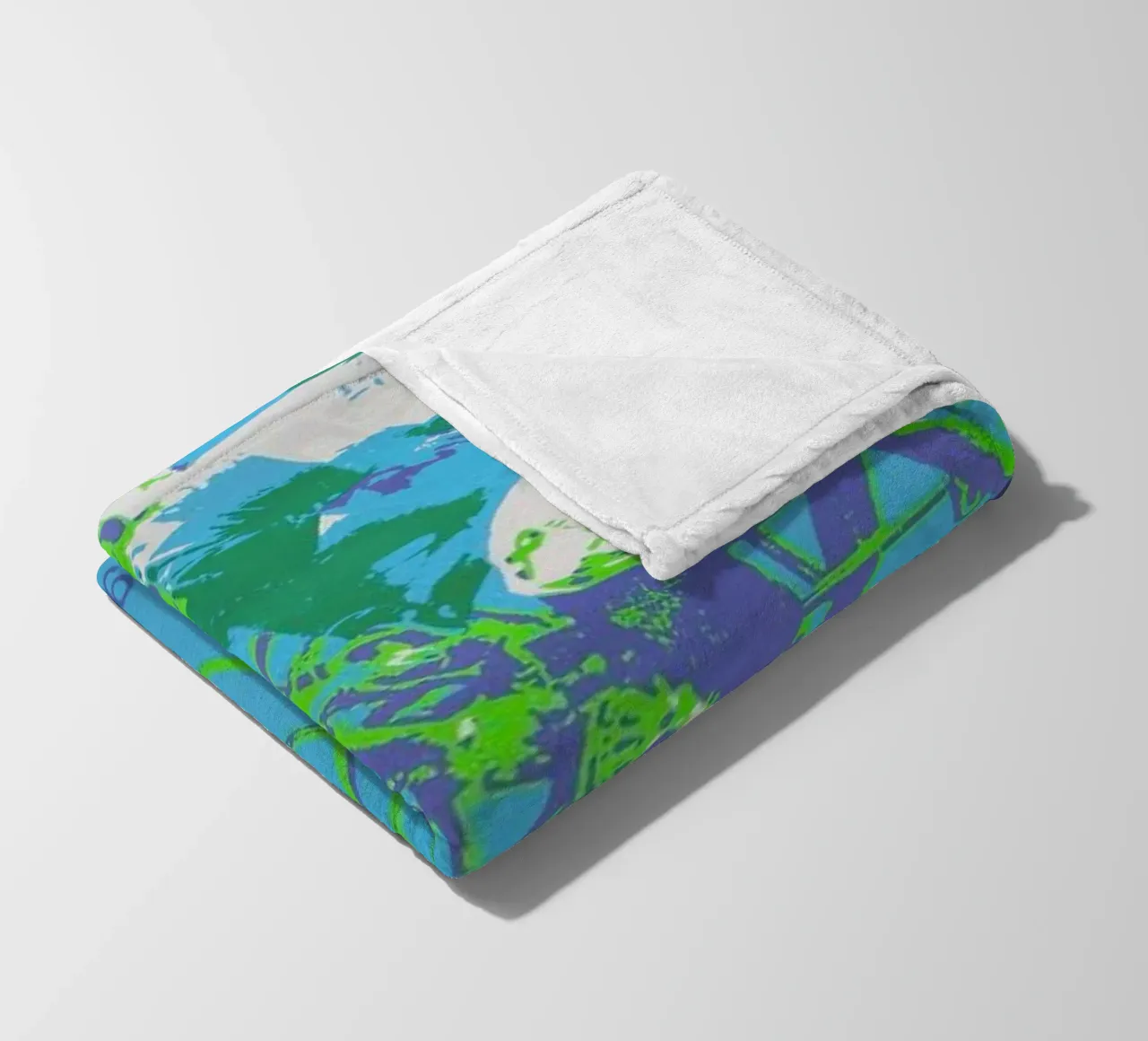 bike4 fleece blanket by Robert Livingston