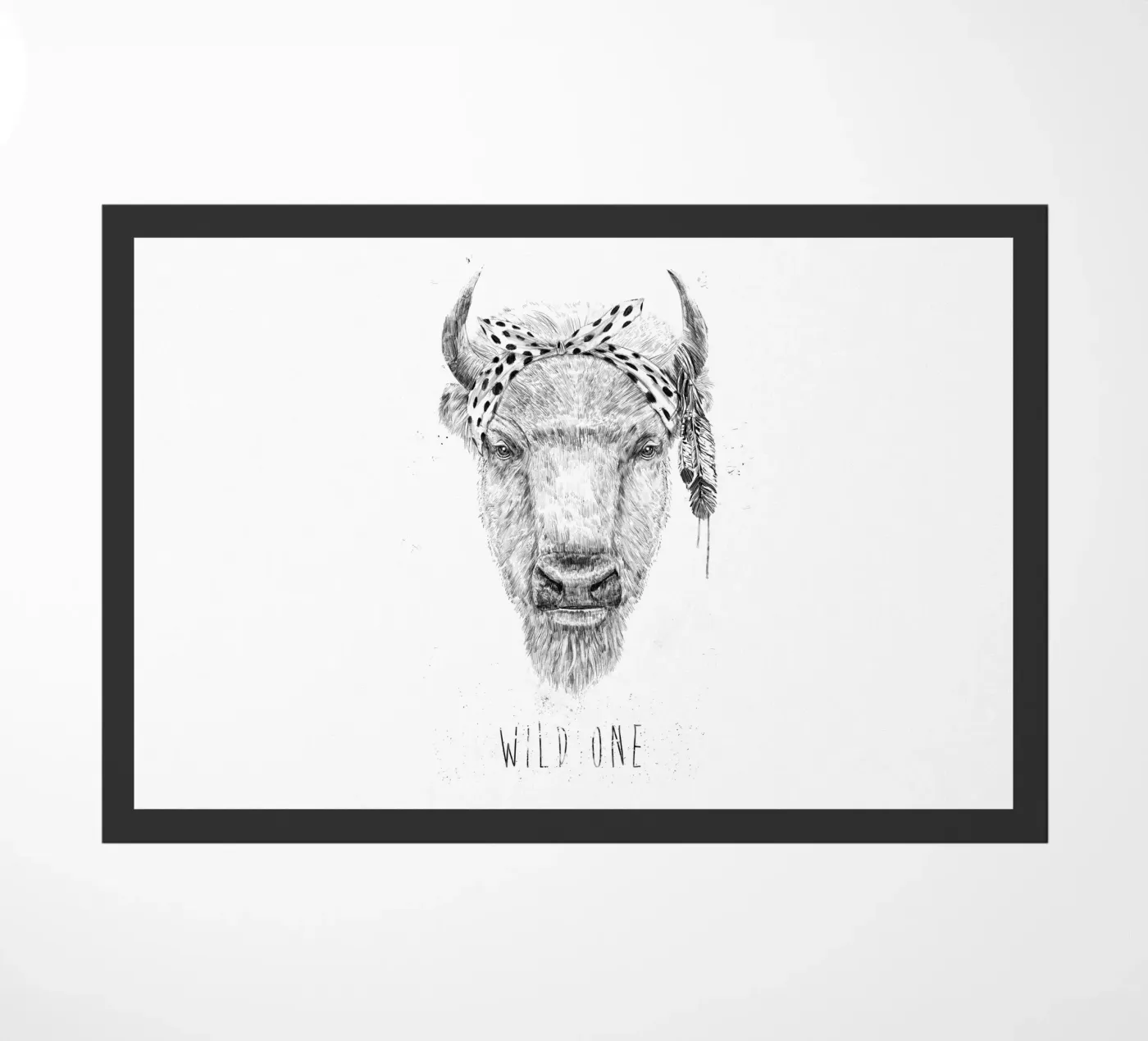 Wild One Fußmatte von Balazs Solti