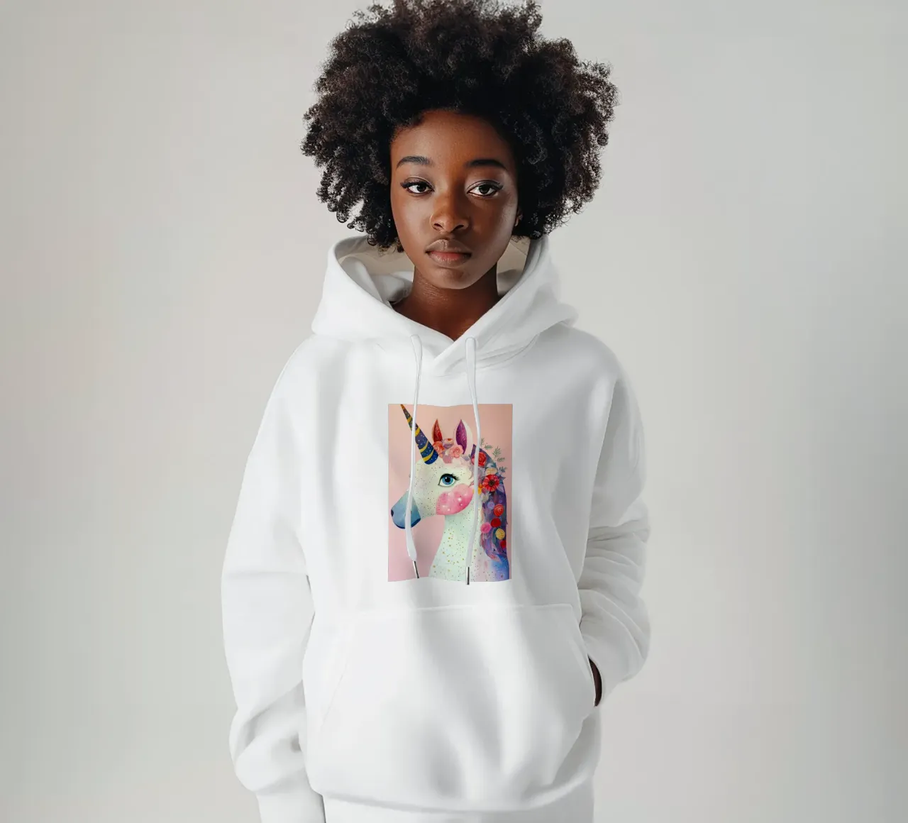 Unicorn felpa con cappuccio da Justyna Jaszke JBJart