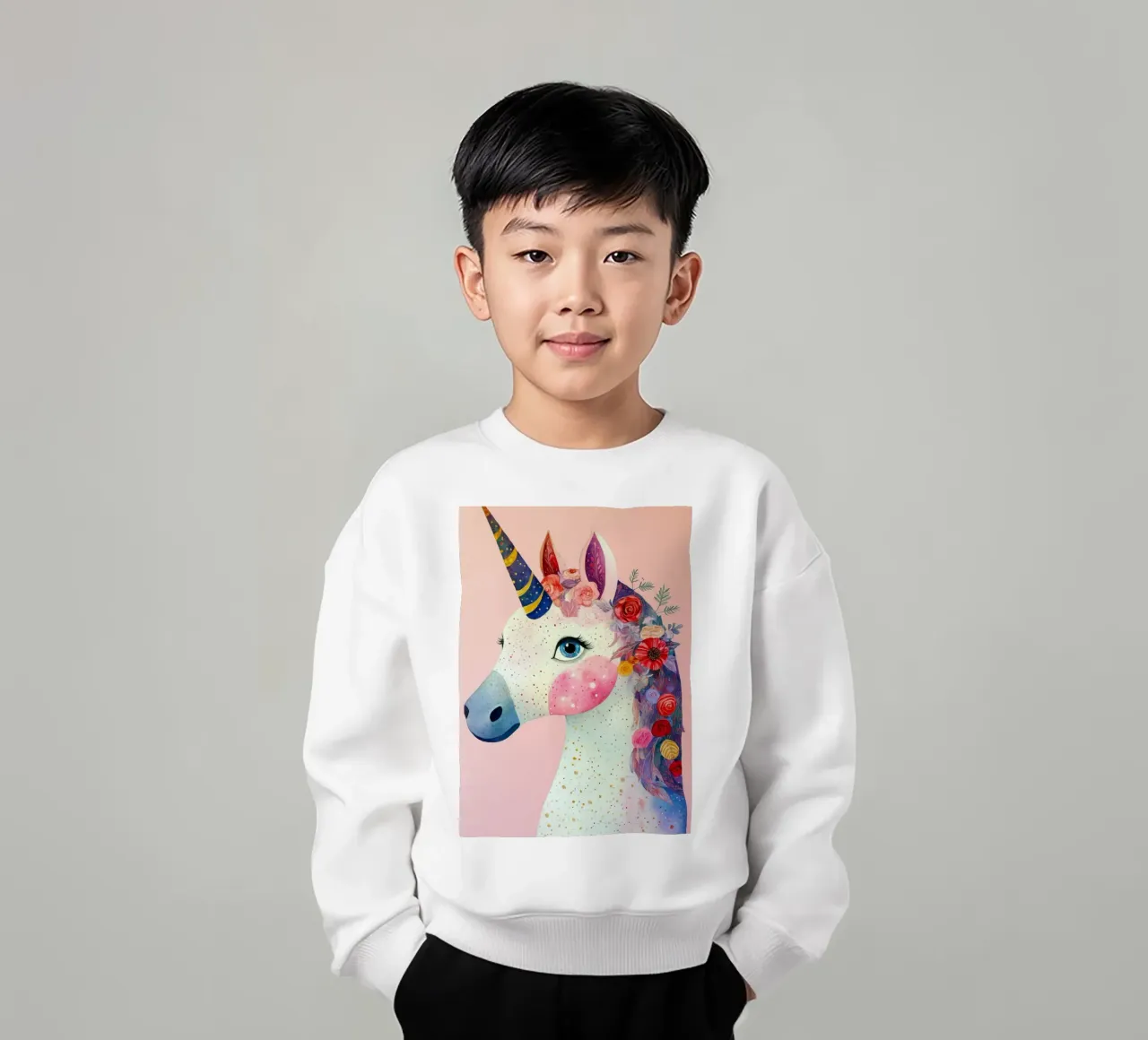 Unicorn felpa bambino da Justyna Jaszke JBJart