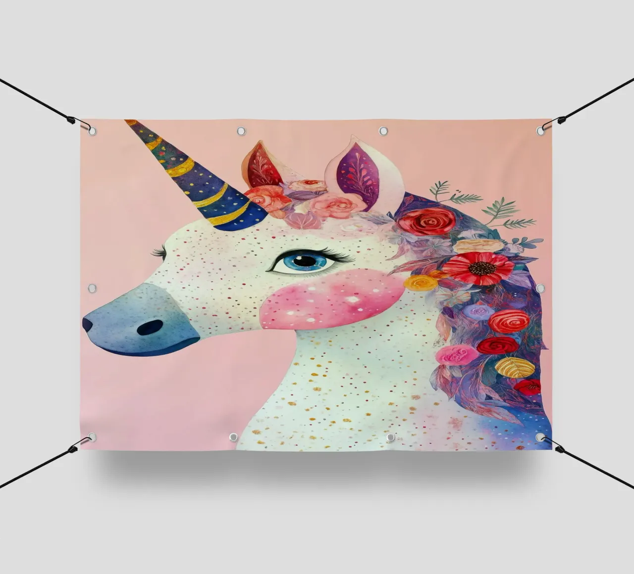 Unicornio lonas publicitarias de Justyna Jaszke JBJart