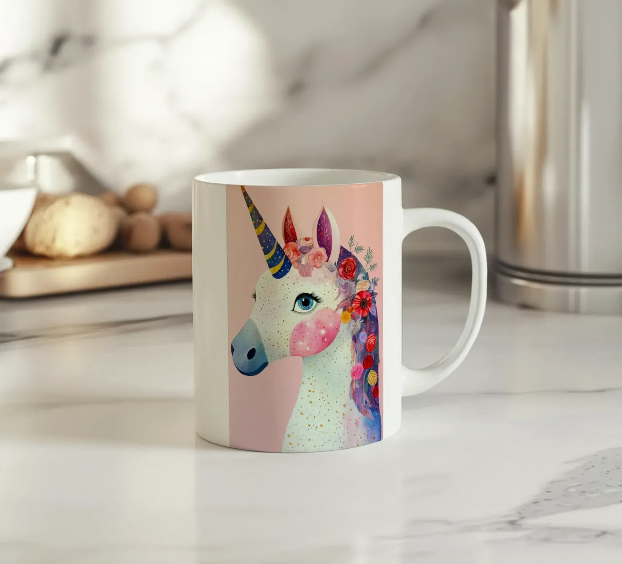 Licorne mug en céramique de Justyna Jaszke JBJart