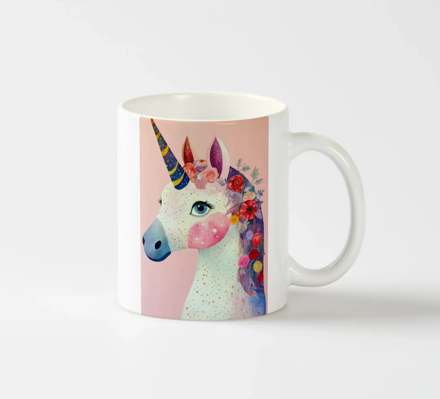 Unicorn ceramic mug by Justyna Jaszke JBJart