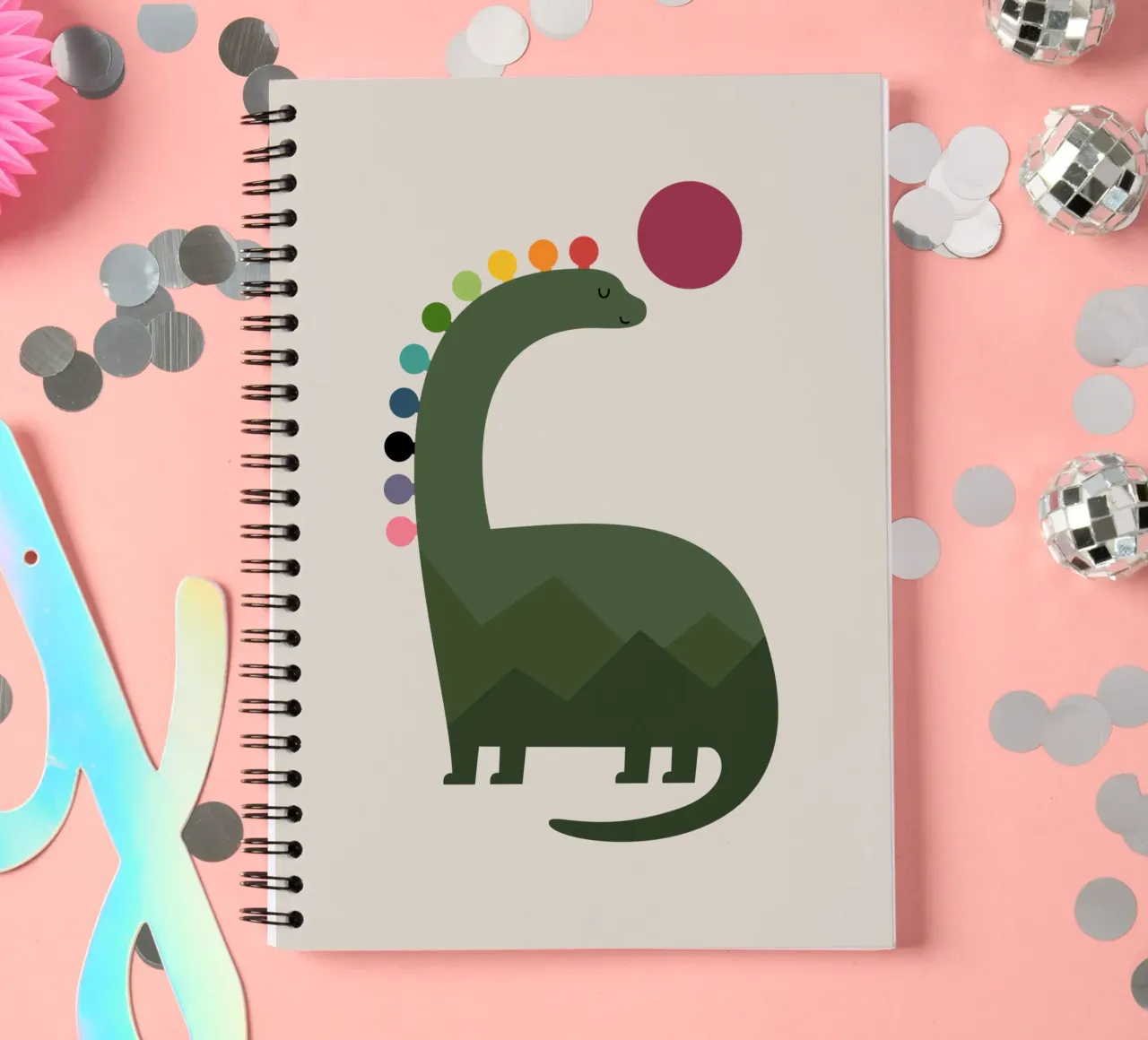 Light Up spiral notebook by Andy Westface