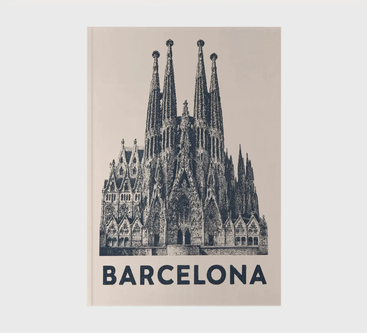 Barcelona Monumental - Linocut Series diario da Studio Mooodz