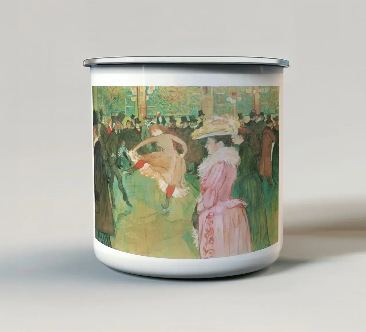 Henri de Toulouse-Lautrec In de Moulin Rouge: De dans emaille mok van Venus Art