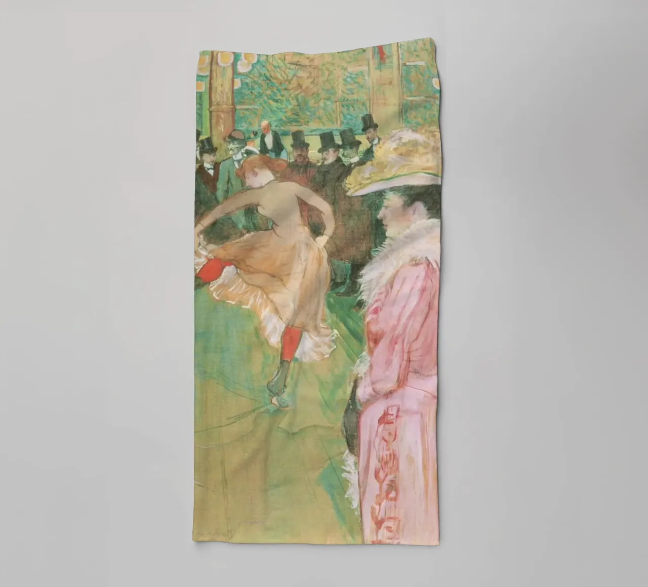 Henri de Toulouse-Lautrec At the Moulin Rouge: The Dance towel by Venus Art