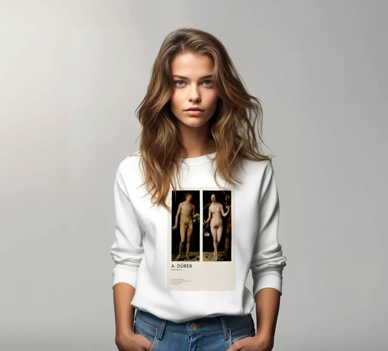 Dürer - Adam and Eve Sweatshirt von Vintage by JUNIQE