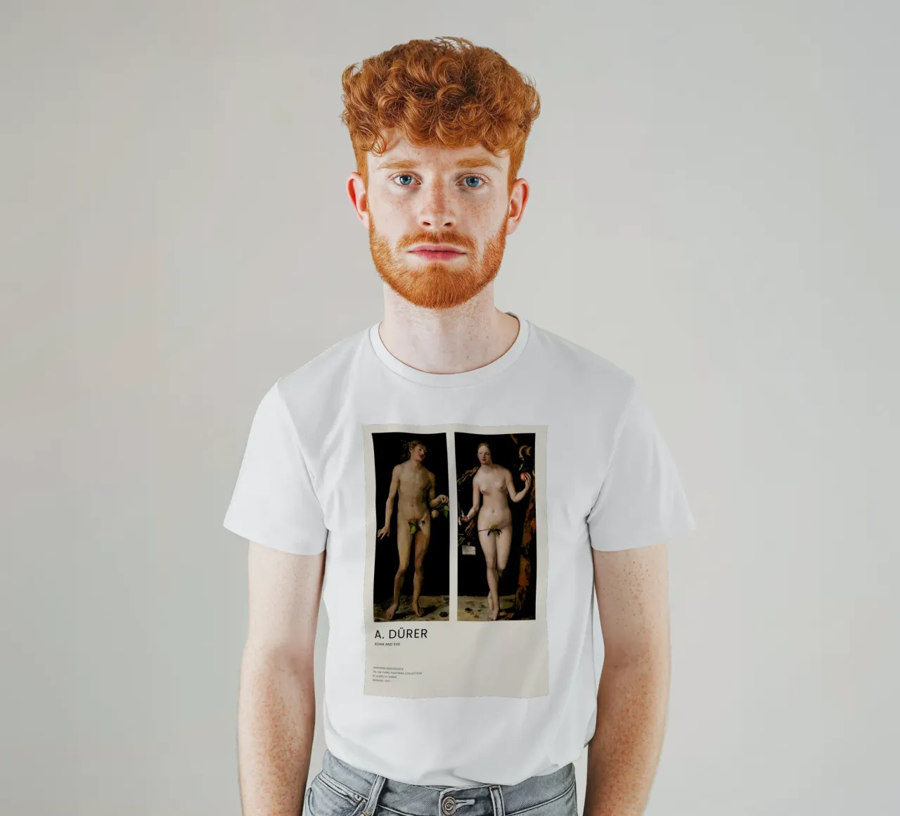 Dürer - Adam and Eve t-shirt da Vintage by JUNIQE