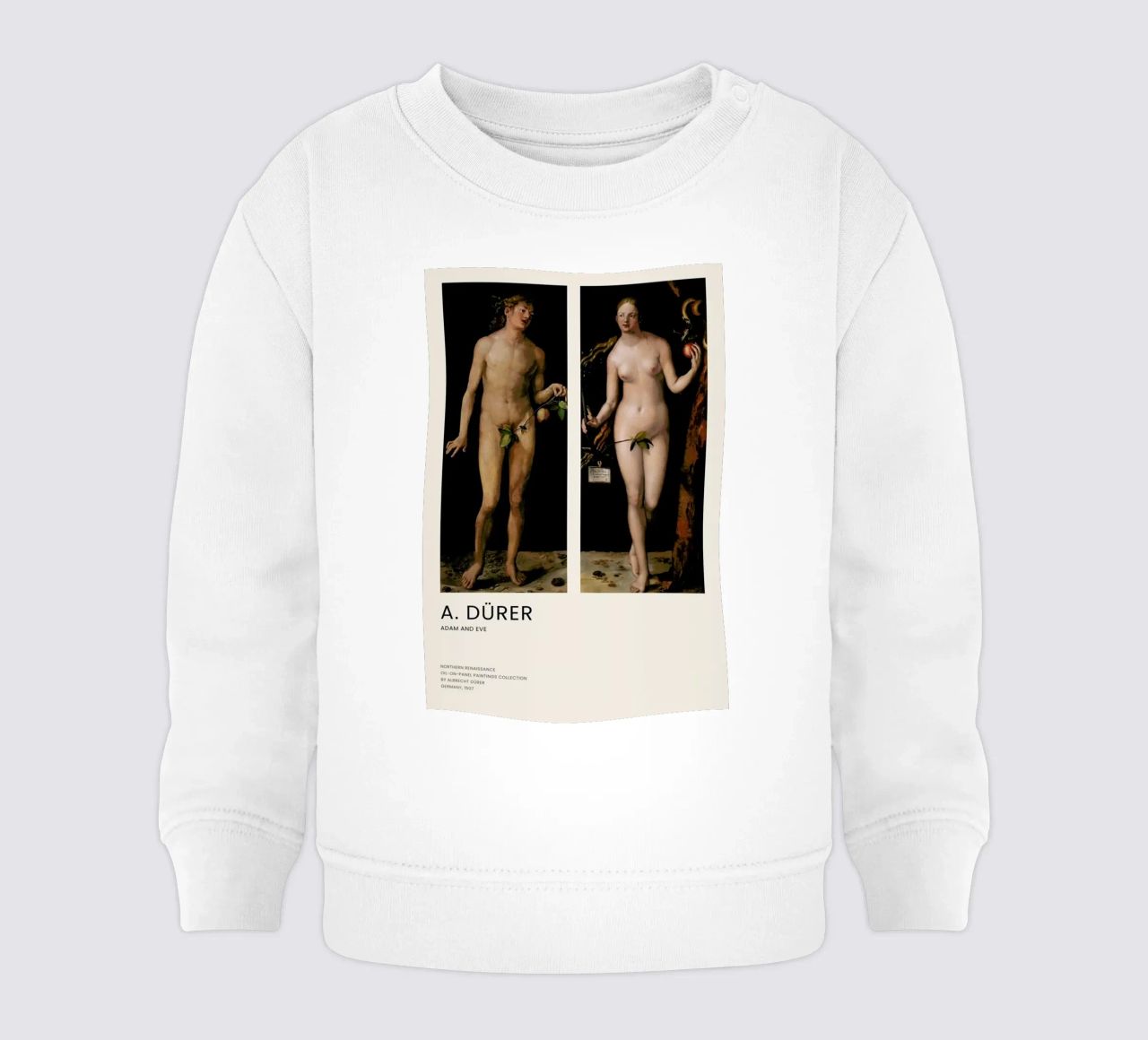 Dürer - Adam and Eve felpa neonato da Vintage by JUNIQE