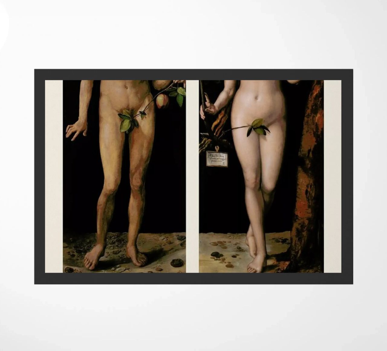 Dürer - Adam and Eve zerbino da Vintage by JUNIQE