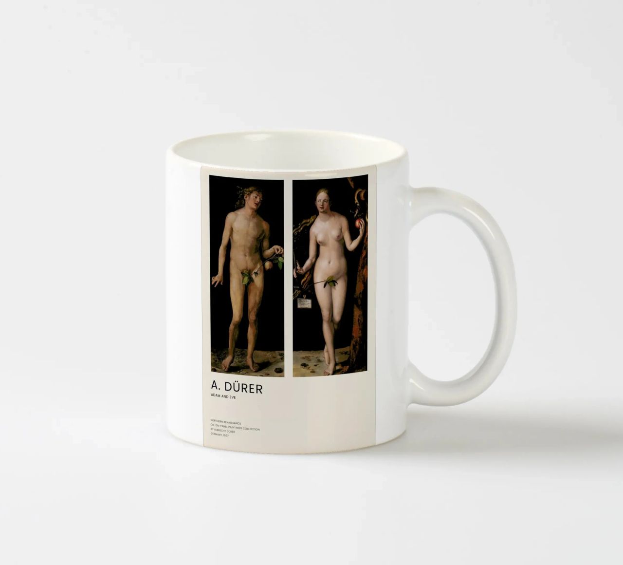 Dürer - Adam and Eve tazza in ceramica da Vintage by JUNIQE