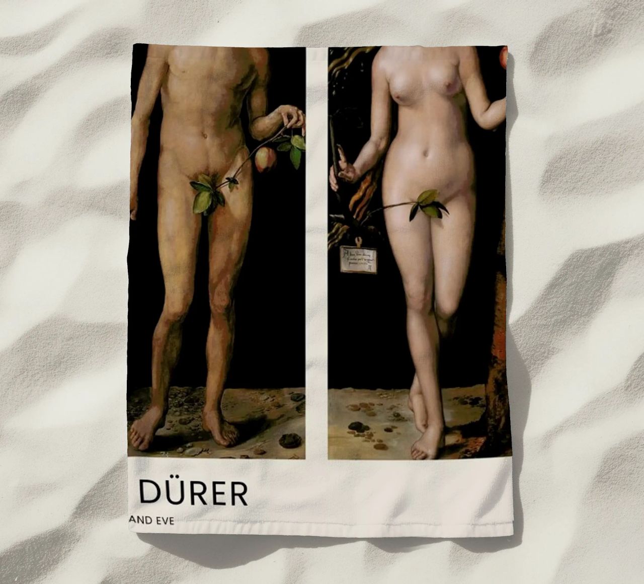 Dürer - Adam and Eve telo mare da Vintage by JUNIQE